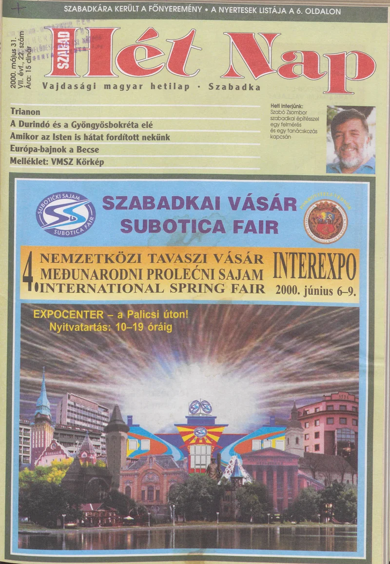 Szabad Hét Nap, 7. évf. 2000. május 31. 22. sz.