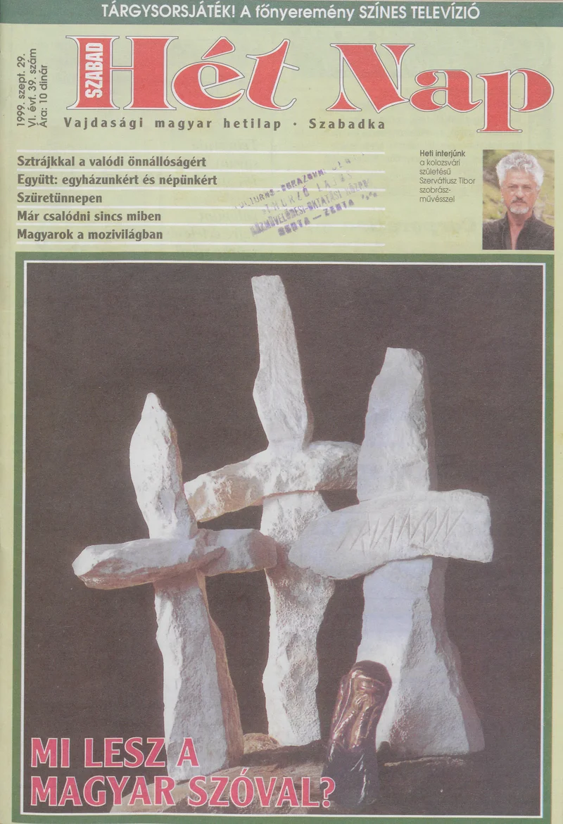 Szabad Hét Nap, 6. évf. 1999. szeptember 29. 39. sz.