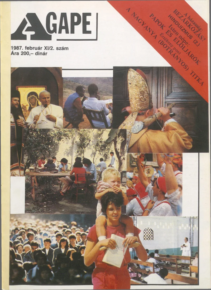 Agape, 11. évf. 1987. február. 2. sz.