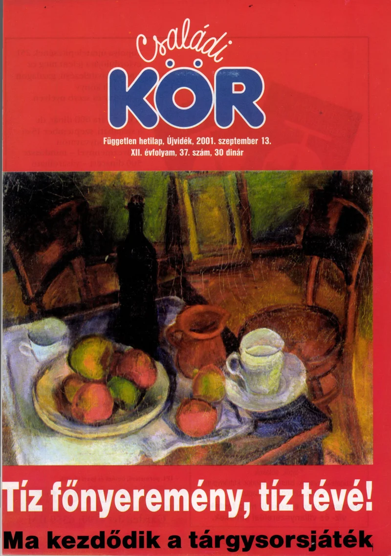 Családi Kör, 12. évf. 2001. szeptember 13. 37. sz.
