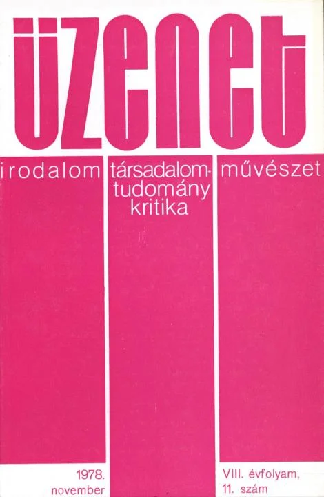Üzenet, 8. évf. 1978. november. 11. sz. 595–656. oldal