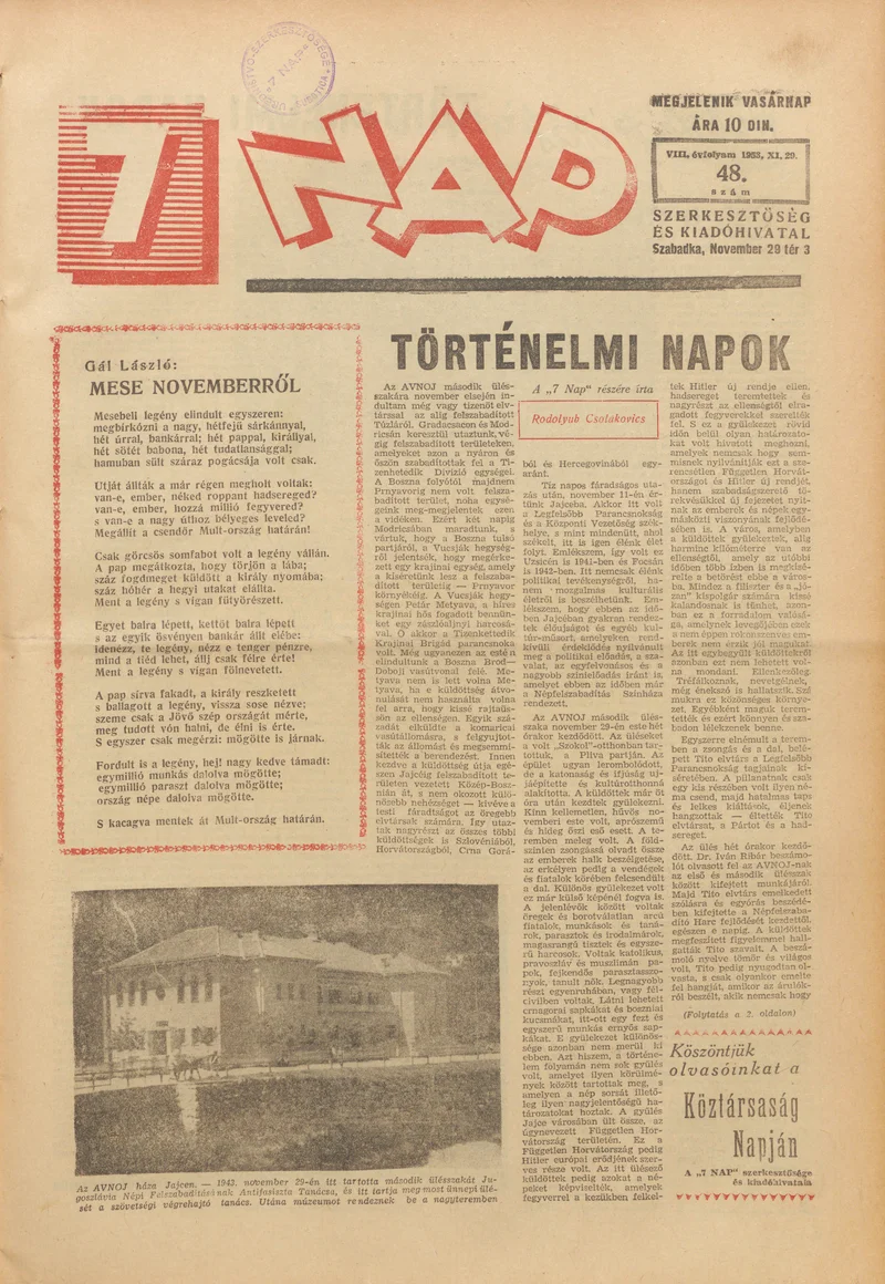 7 Nap, 8. évf. 1953. november 29. 48. sz. 1–24. oldal