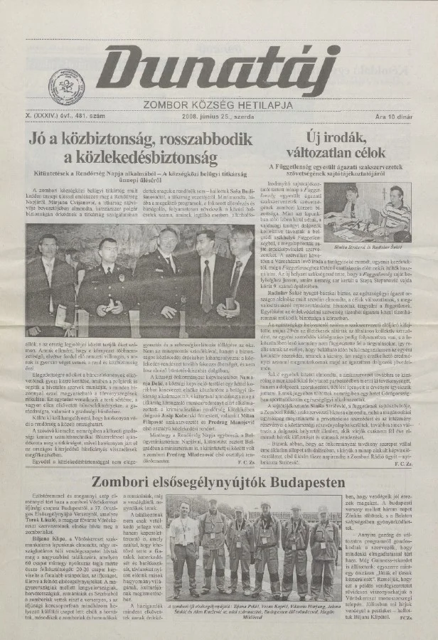 Dunatáj, 10. évf. 2008. június 25. 481. sz.