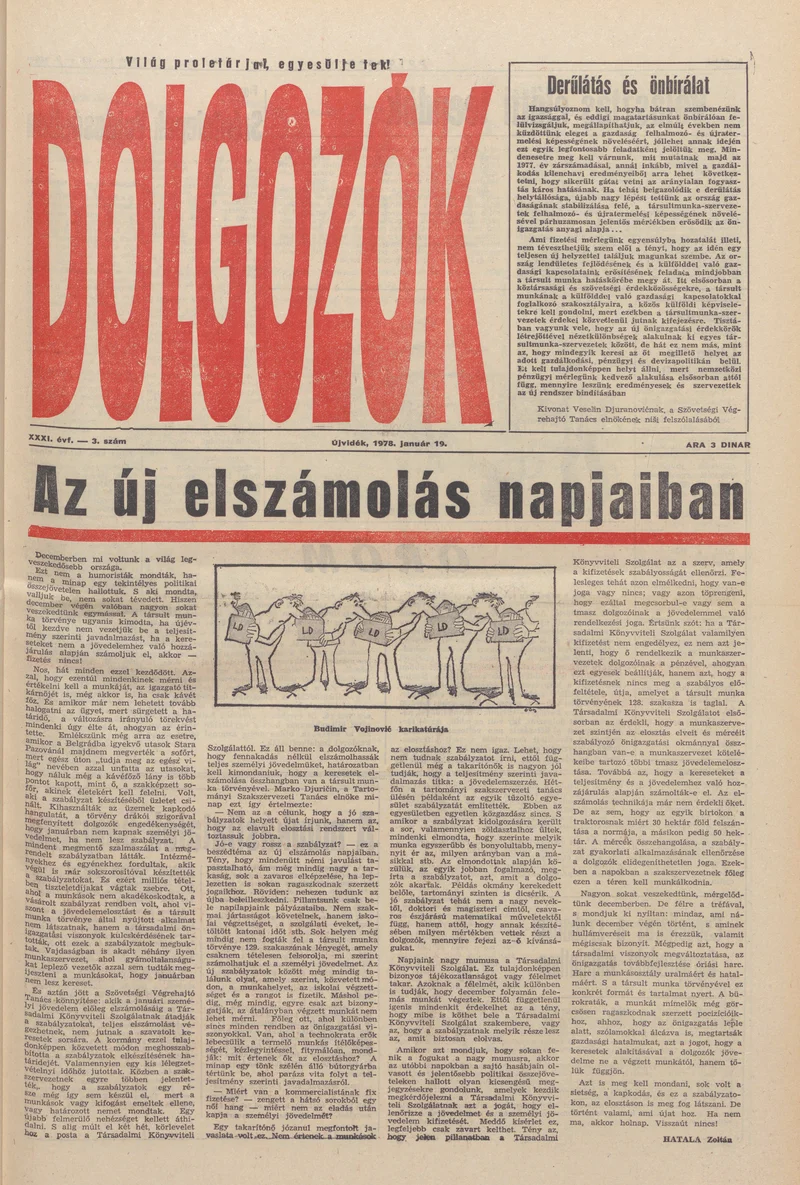 Dolgozók, 32. évf. 1978. január 19. 3. sz.