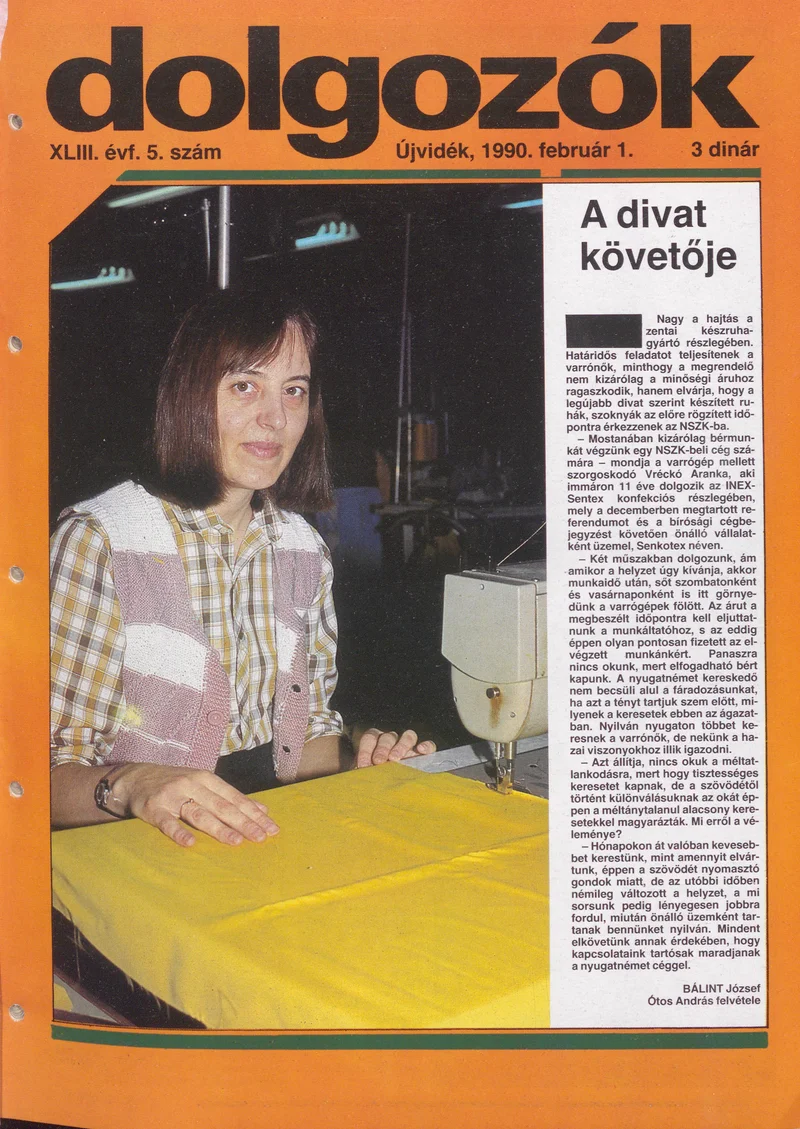 Dolgozók, 44. évf. 1990. február 1. 5. sz.