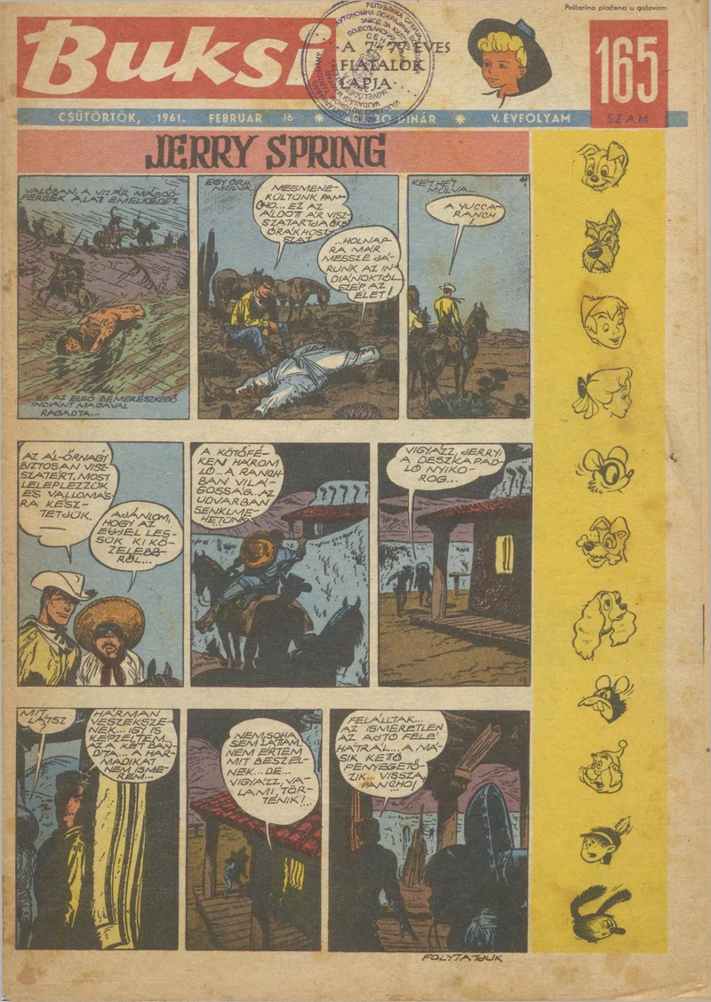 Buksi, 5. évf. 1961. február 16. 165. sz.