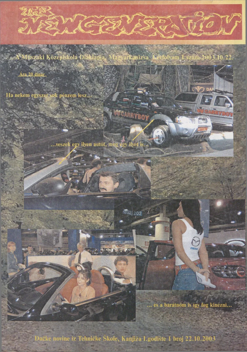 The New Generation, 1. évf. 2003. október 22. 1. sz.