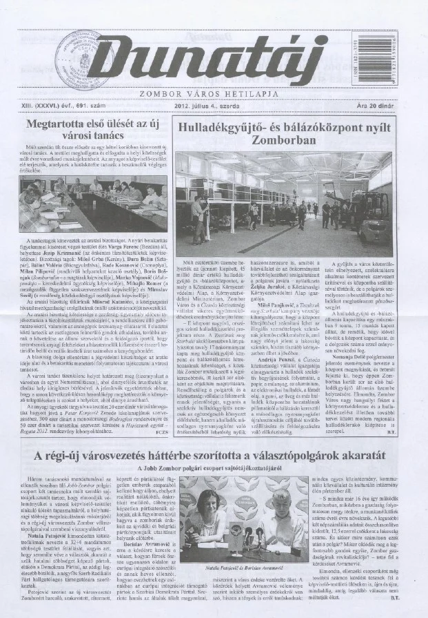 Dunatáj, 14. évf. 2012. július 4. 691. sz.