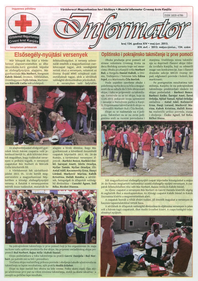 Informator, 14. évf. 2013. május 1. – június 1. 124. sz.