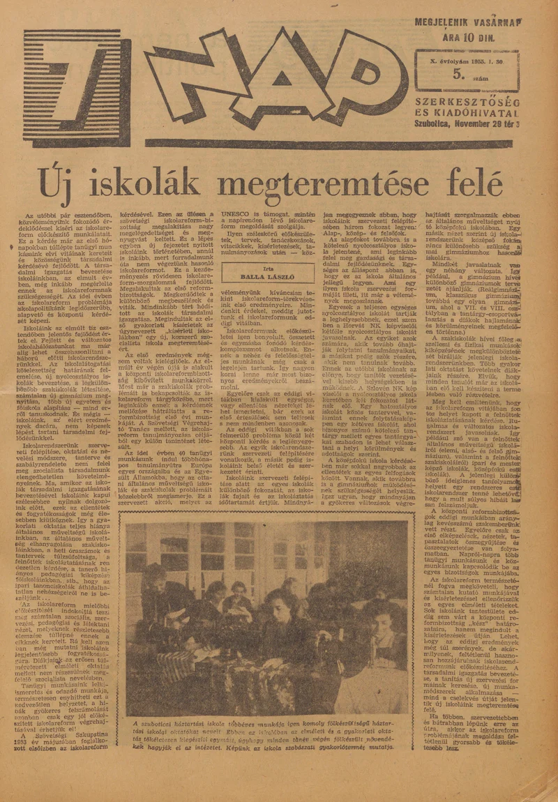 7 Nap, 10. évf. 1955. január 30. 5. sz. 1–16. oldal