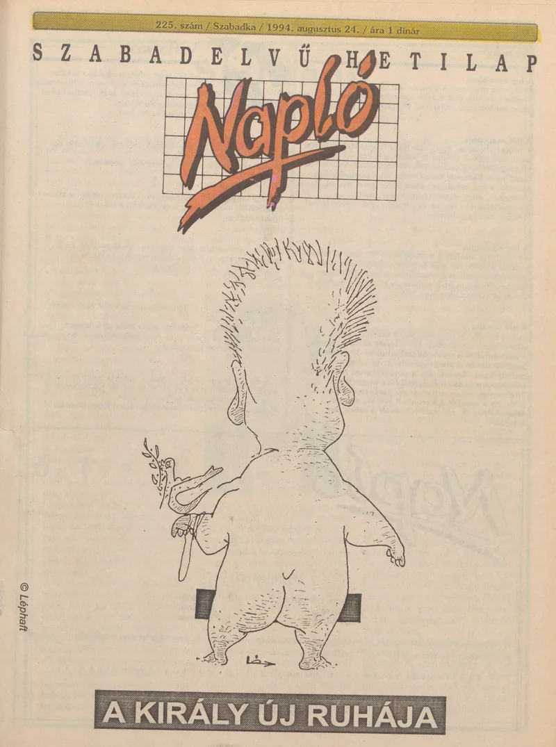 Napló - Szabadelvű hetilap, 5. évf. 1994. augusztus 24. 225. sz.