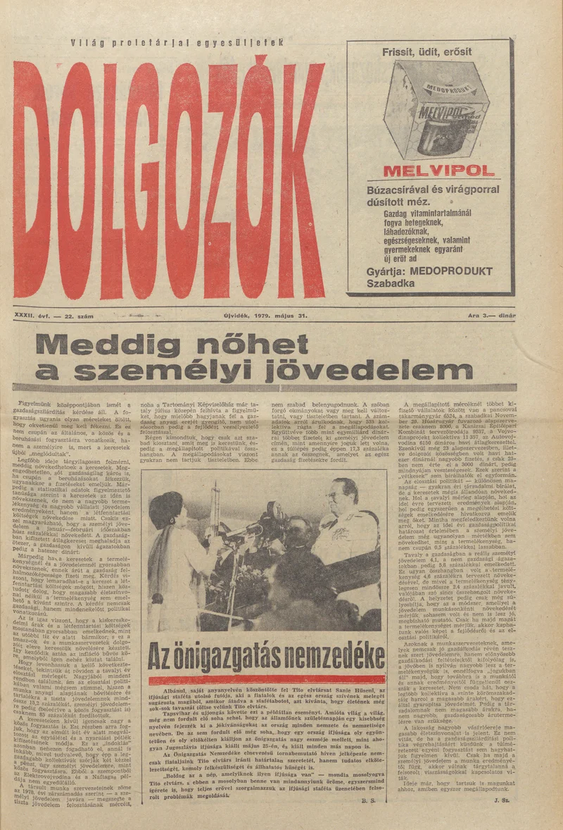 Dolgozók, 33. évf. 1979. május 31. 22. sz.
