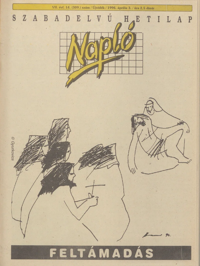 Napló - Szabadelvű hetilap, 7. évf. 1996. április 3. 309. sz.