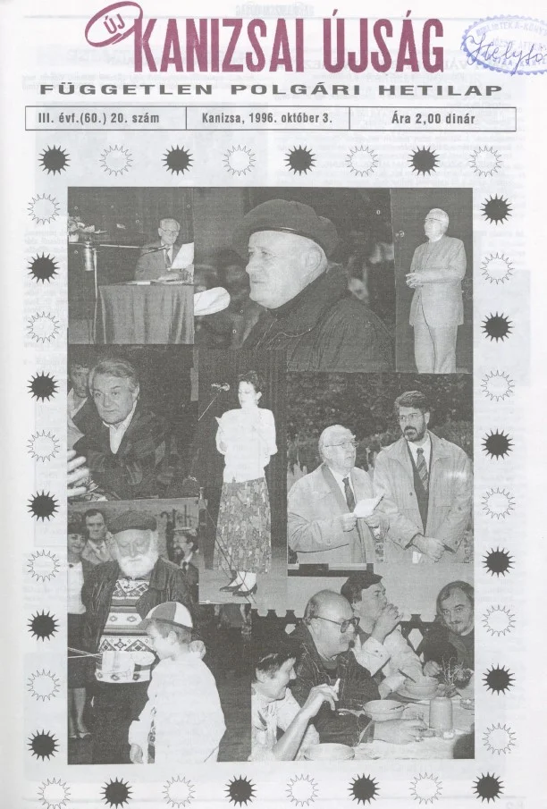 Új Kanizsai Újság, 3. évf. 1996. október 3. 20. sz.