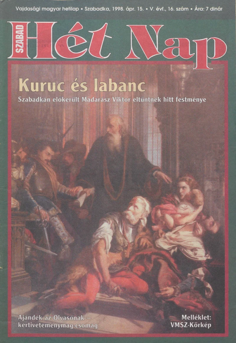 Szabad Hét Nap, 5. évf. 1998. április 15. 16. sz.