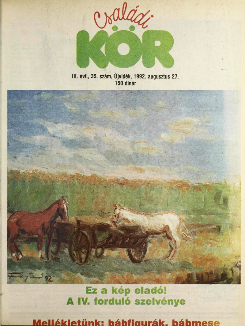 Családi Kör, 3. évf. 1992. augusztus 27. 35. sz.