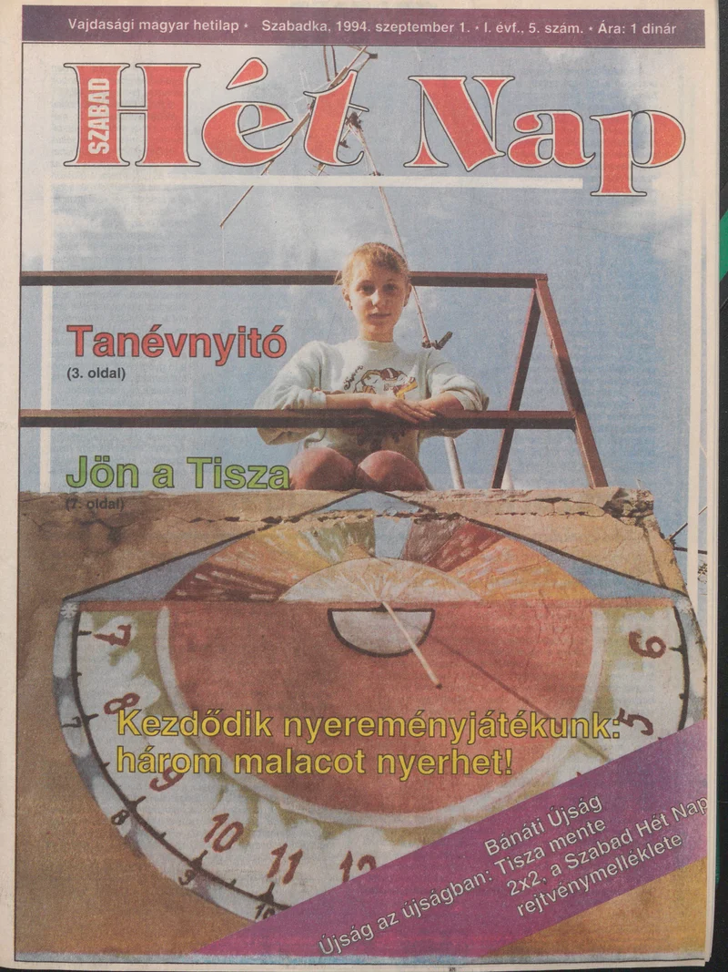 Szabad Hét Nap, 1. évf. 1994. szeptember 1. 5. sz.
