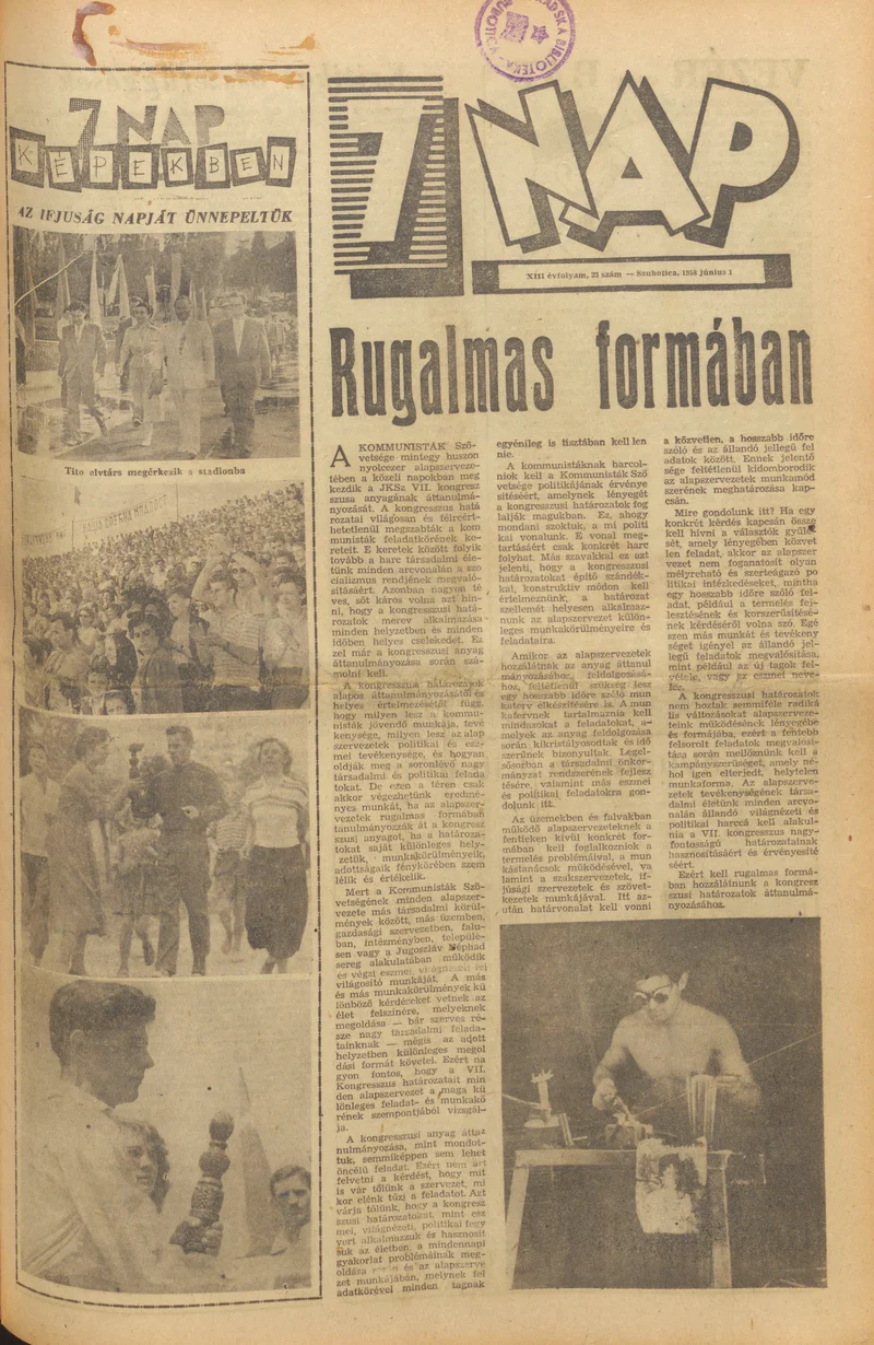 7 Nap, 13. évf. 1958. június 1. 23. sz.