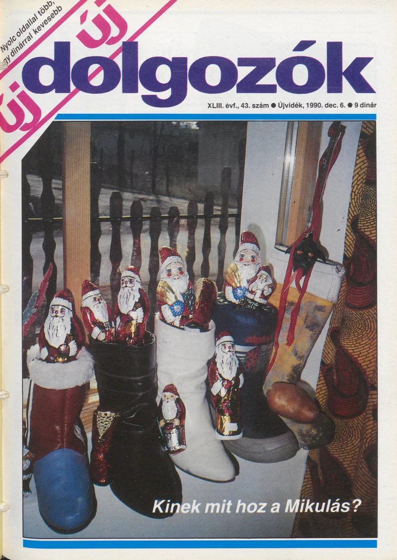 Dolgozók, 44. évf. 1990. december 6. 43. sz.
