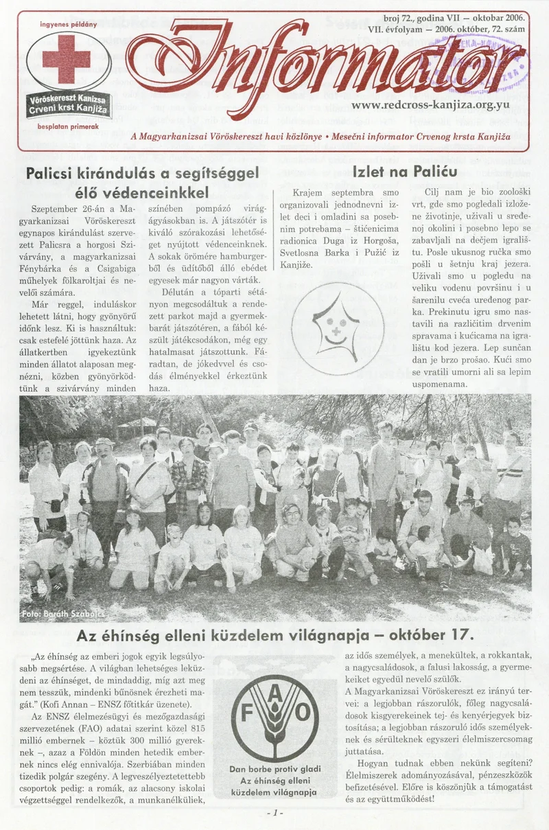 Informator, 7. évf. 2006. október 1. 72. sz.