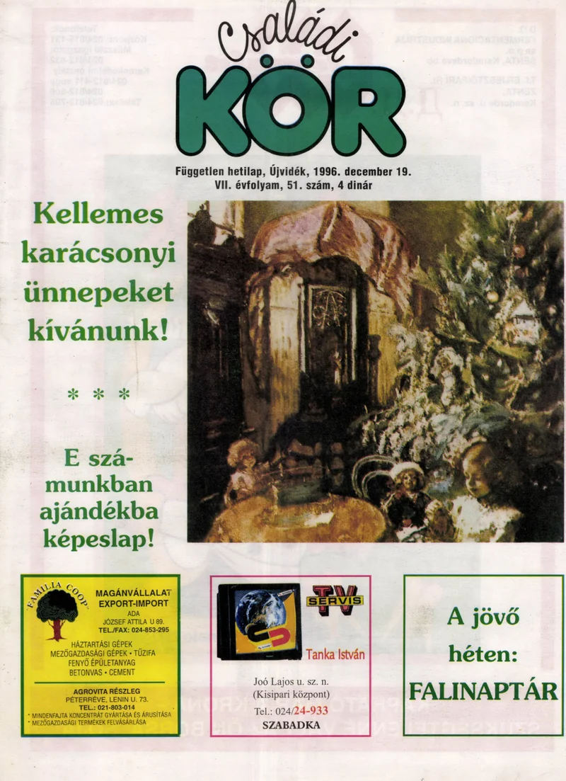 Családi Kör, 7. évf. 1996. december 19. 51. sz.