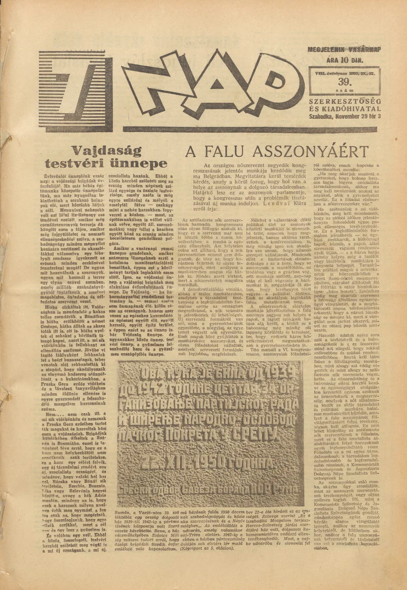 7 Nap, 8. évf. 1953. szeptember 27. 39. sz. 1–16. oldal