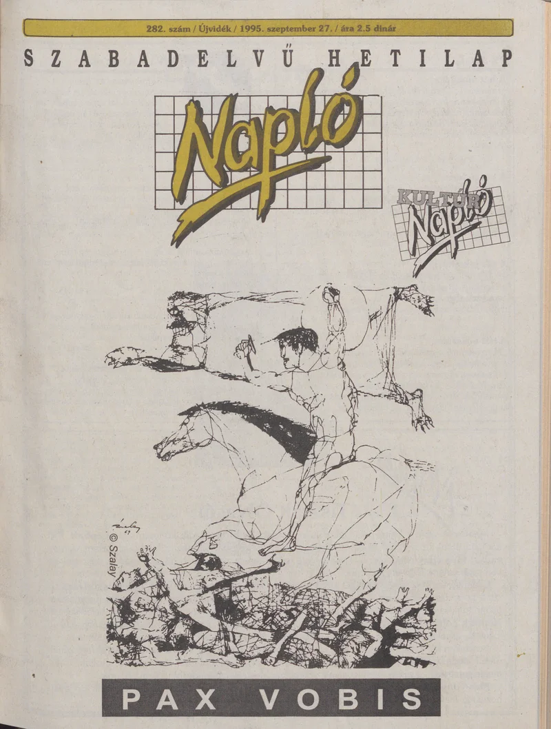 Napló - Szabadelvű hetilap, 6. évf. 1995. szeptember 27. 282. sz.