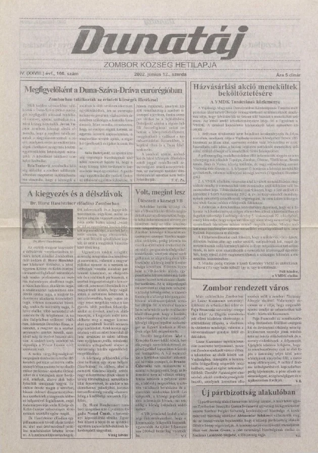 Dunatáj, 4. évf. 2002. június 12. 166. sz.