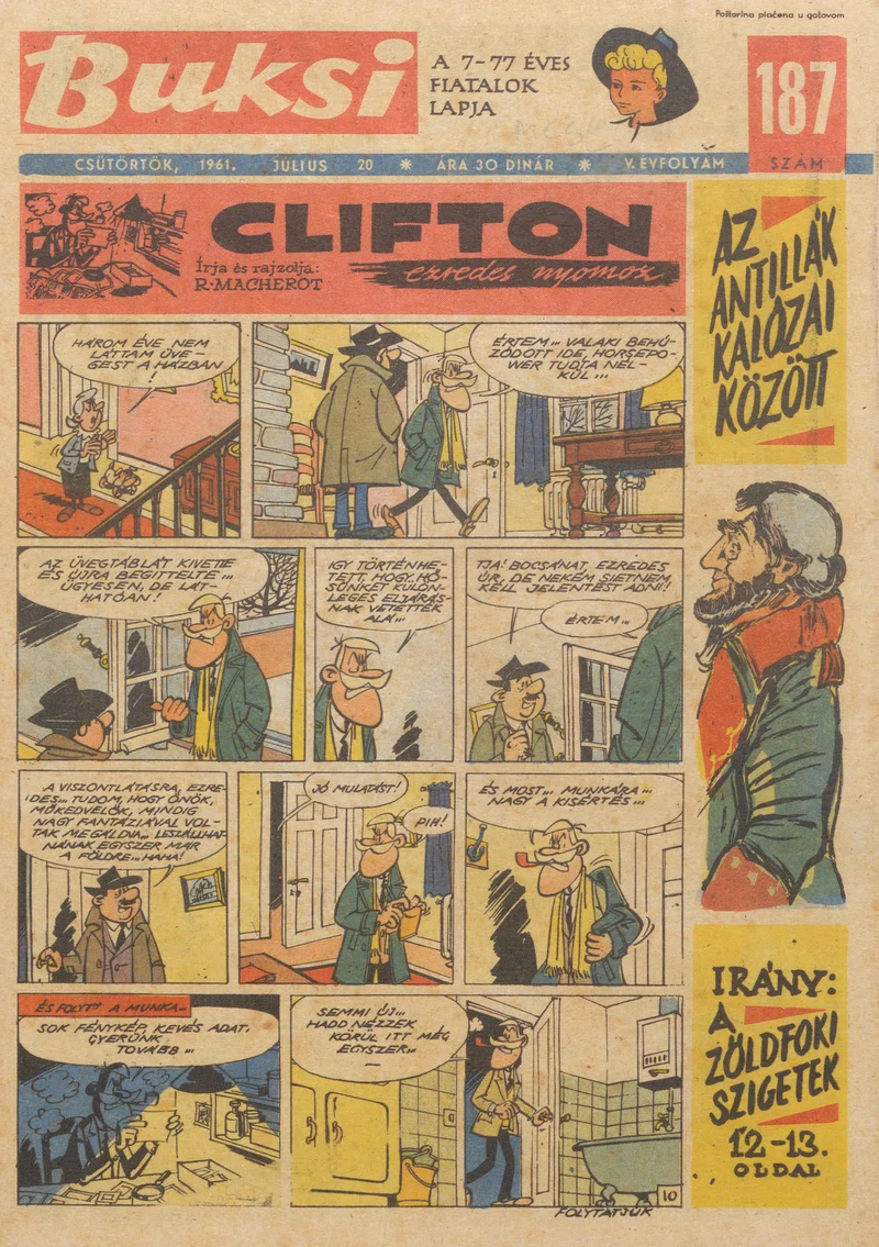 Buksi, 5. évf. 1961. július 20. 187. sz.