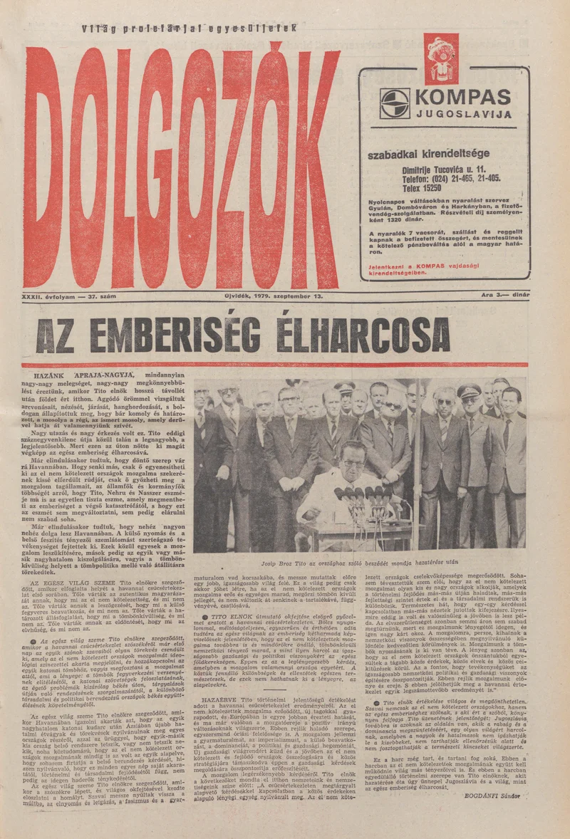 Dolgozók, 33. évf. 1979. szeptember 13. 37. sz.