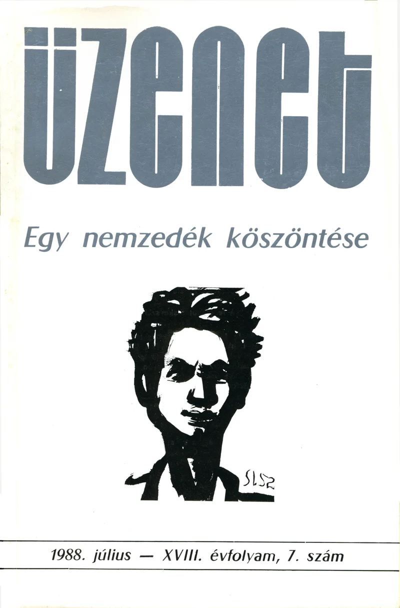 Üzenet, 18. évf. 1988. július. 7. sz. 443–520. oldal