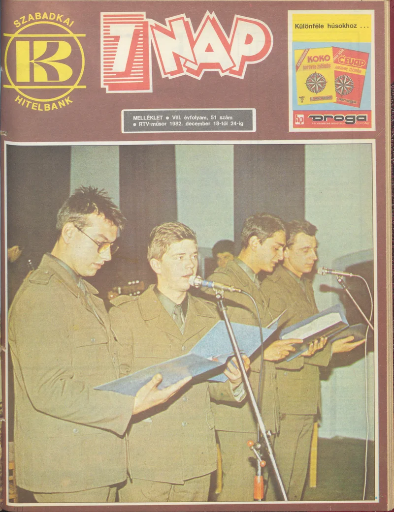 7 Nap melléklet, 8. évf. 1982. december 18. – 24. 51. sz.