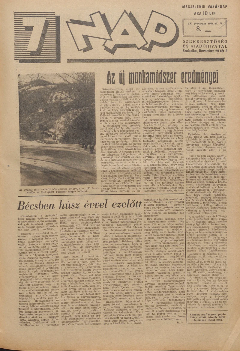 7 Nap, 9. évf. 1954. február 21. 8. sz. 1–16. oldal