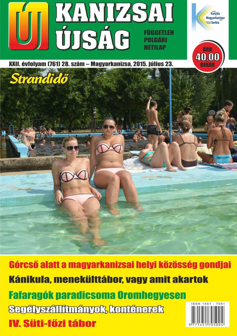 Új Kanizsai Újság, 22. évf. 2015. július 23. 28. sz.