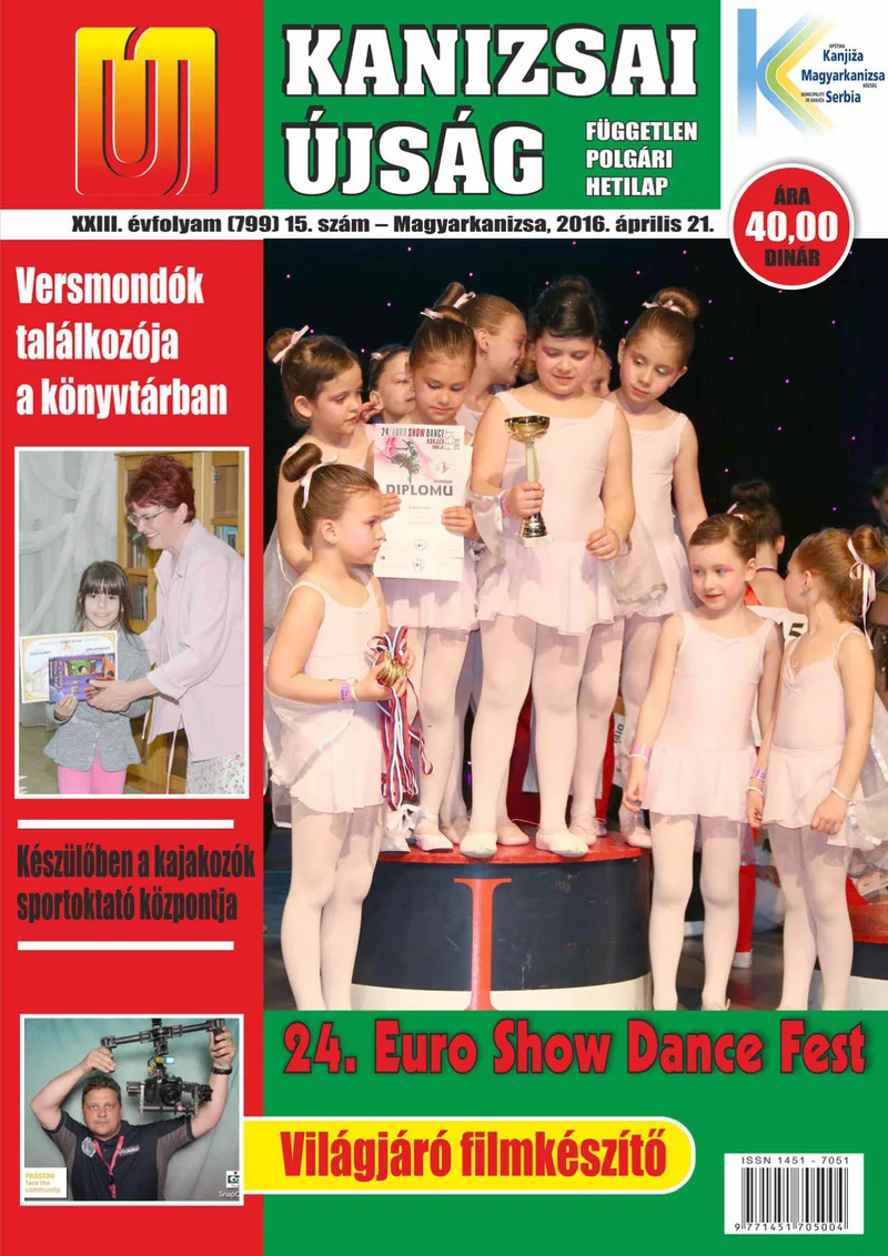Új Kanizsai Újság, 23. évf. 2016. április 21. 15. sz.