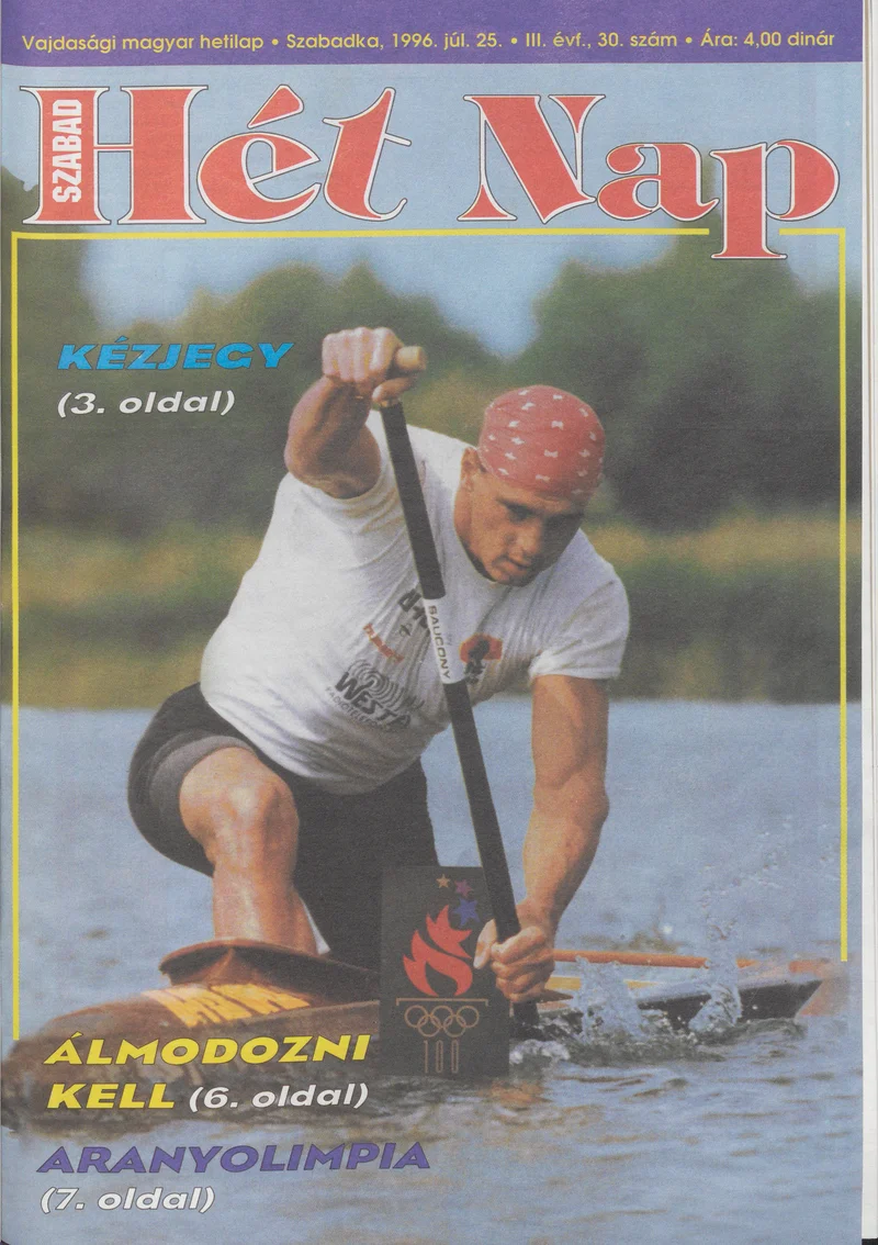 Szabad Hét Nap, 3. évf. 1996. július 25. 30. sz.