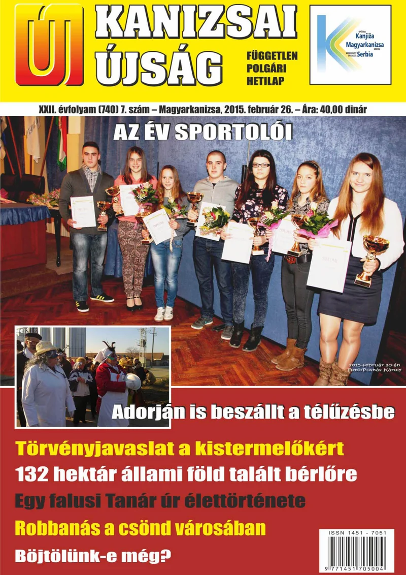 Új Kanizsai Újság, 22. évf. 2015. február 26. 7. sz.