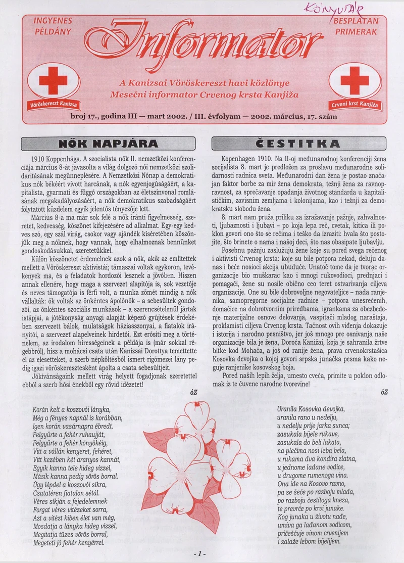 Informator, 3. évf. 2002. március 1. 17. sz.
