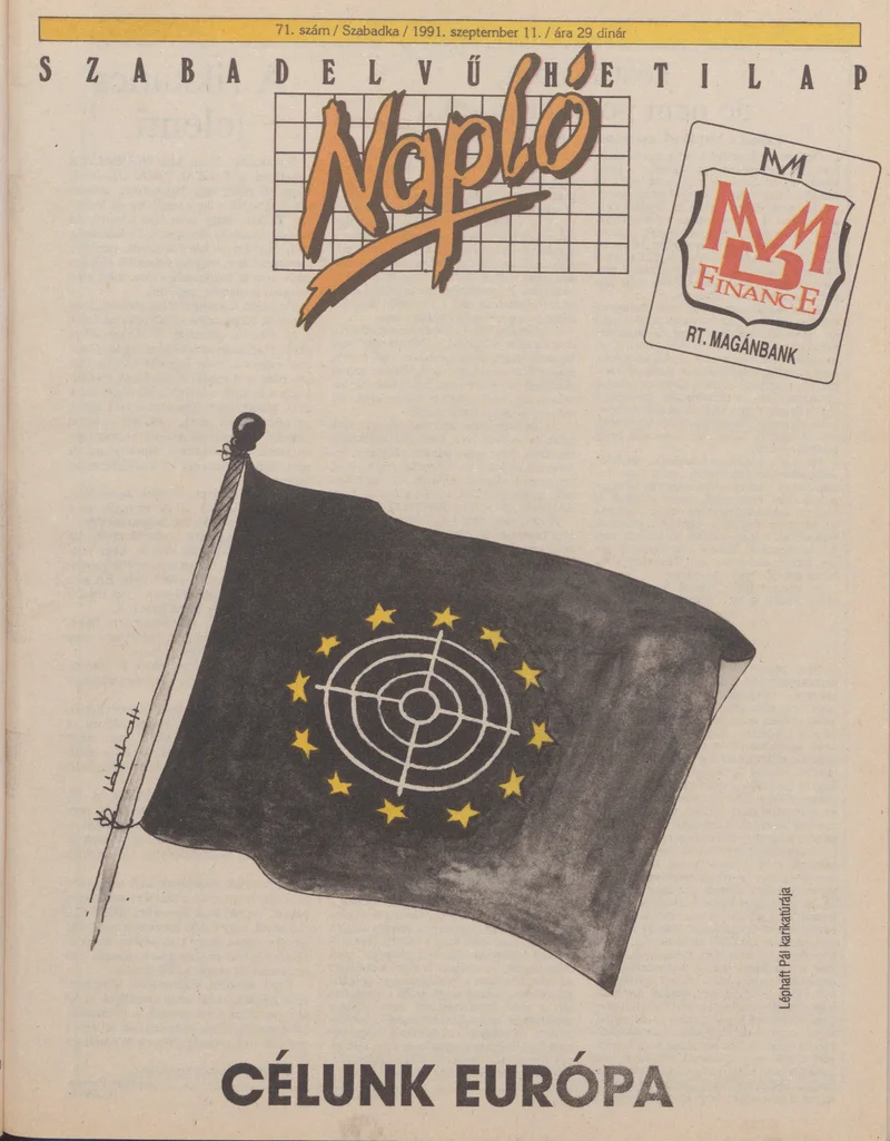 Napló - Szabadelvű hetilap, 2. évf. 1991. szeptember 11. 71. sz.