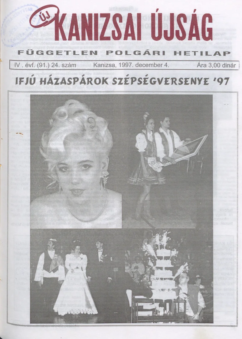 Új Kanizsai Újság, 4. évf. 1997. december 4. 24. sz.
