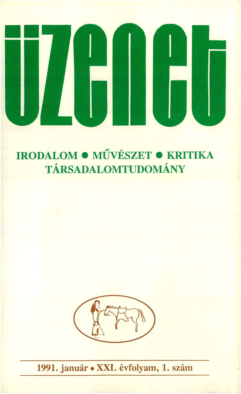 Üzenet, 21. évf. 1991. január. 1. sz. 1–84. oldal