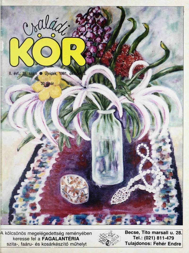 Családi Kör, 2. évf. 1991. október 3. 39. sz.