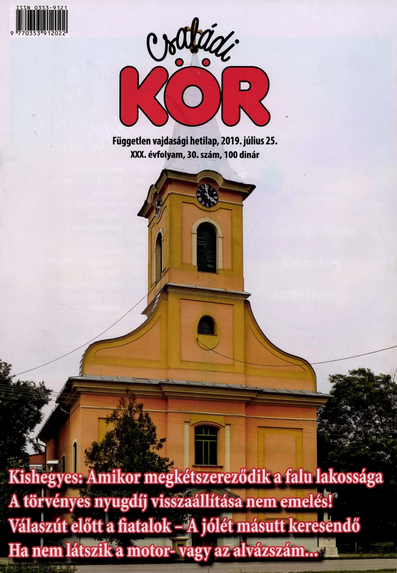 Családi Kör, 30. évf. 2019. július 25. 30. sz.