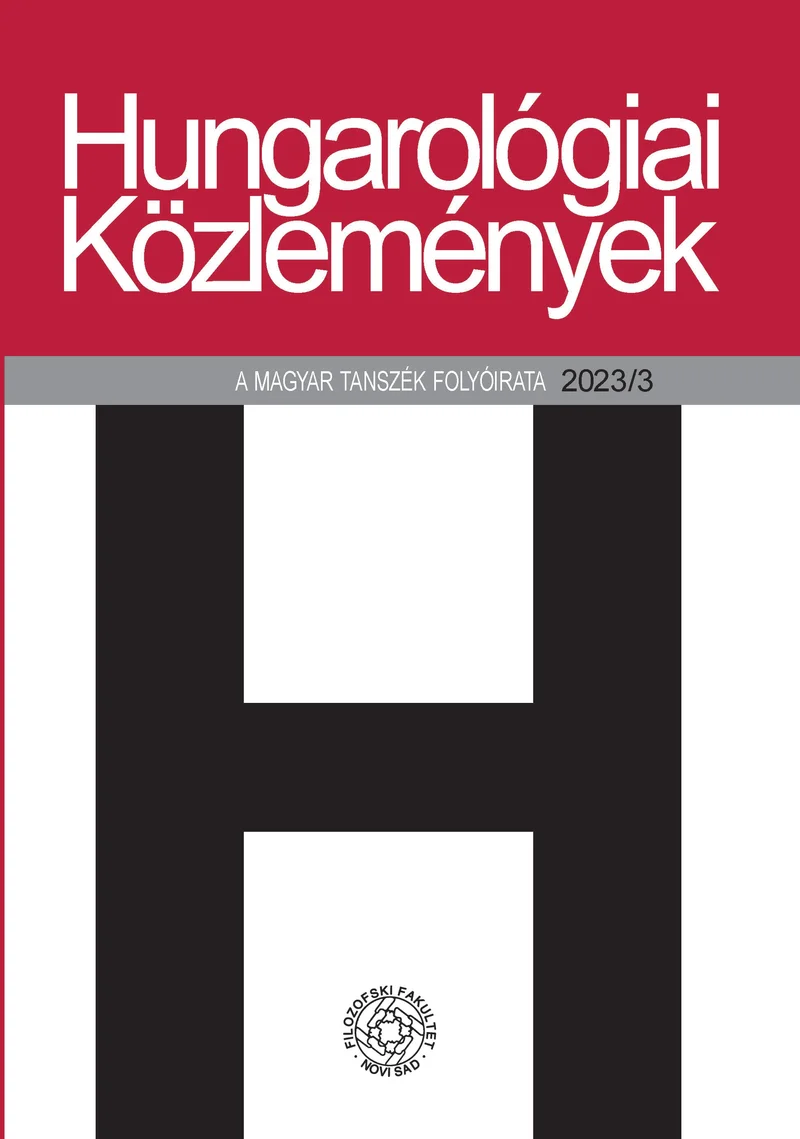 Hungarológiai Közlemények, 54. évf. 2023. 3. sz.