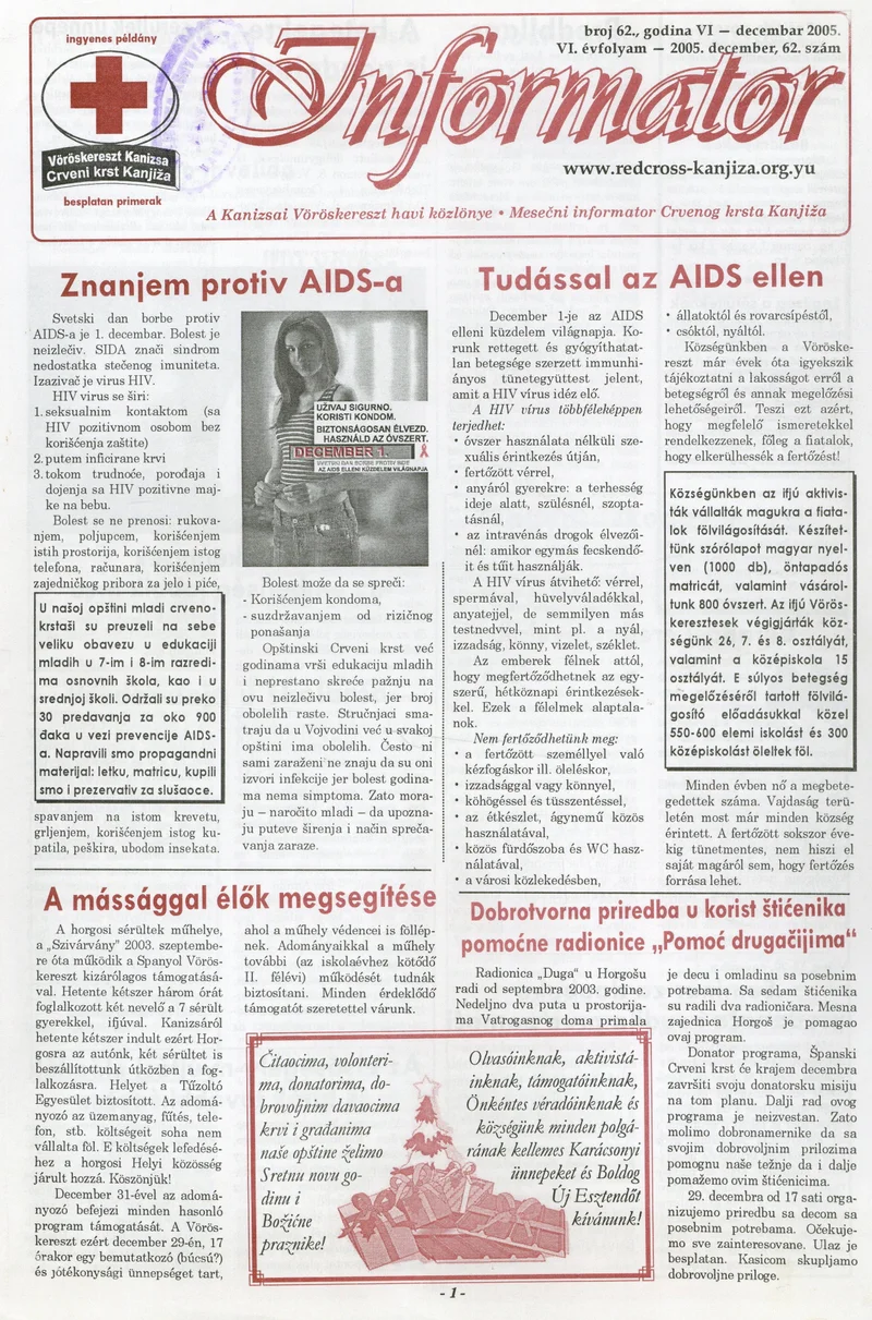 Informator, 6. évf. 2005. december 1. 62. sz.