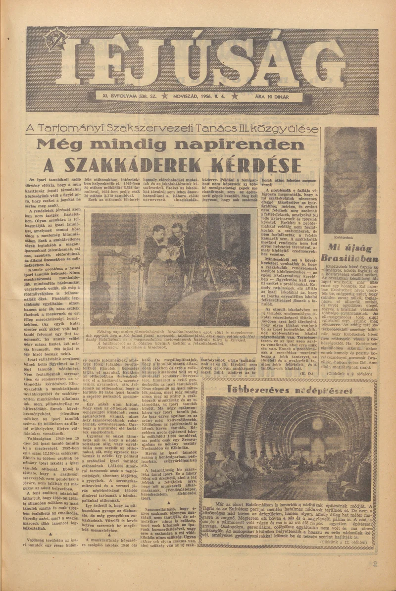 Ifjúság, 12. évf. 1956. február 4. 538. sz.