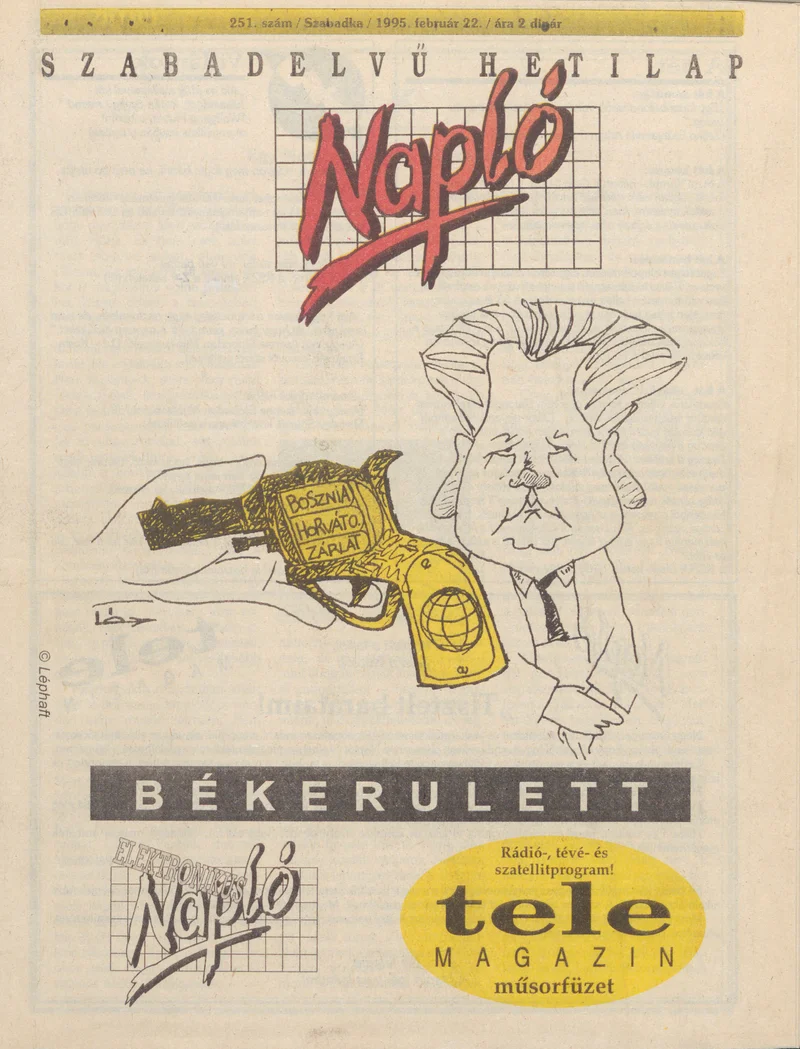 Napló - Szabadelvű hetilap, 6. évf. 1995. február 22. 251. sz.