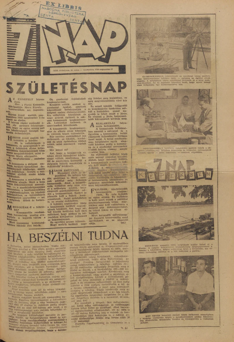 7 Nap, 13. évf. 1958. augusztus 17. 34. sz. 1–16. oldal