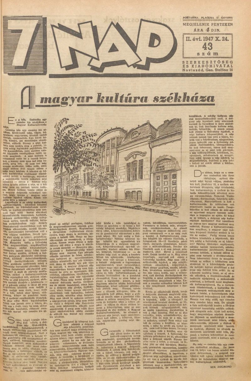 7 Nap, 2. évf. 1947. október 24. 43. sz. 1–10. oldal