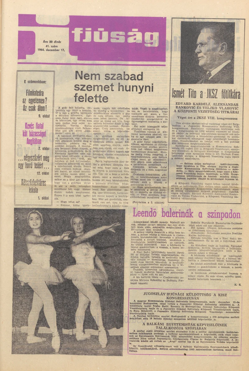 Ifjúság, 20. évf. 1964. december 17. 41. sz.